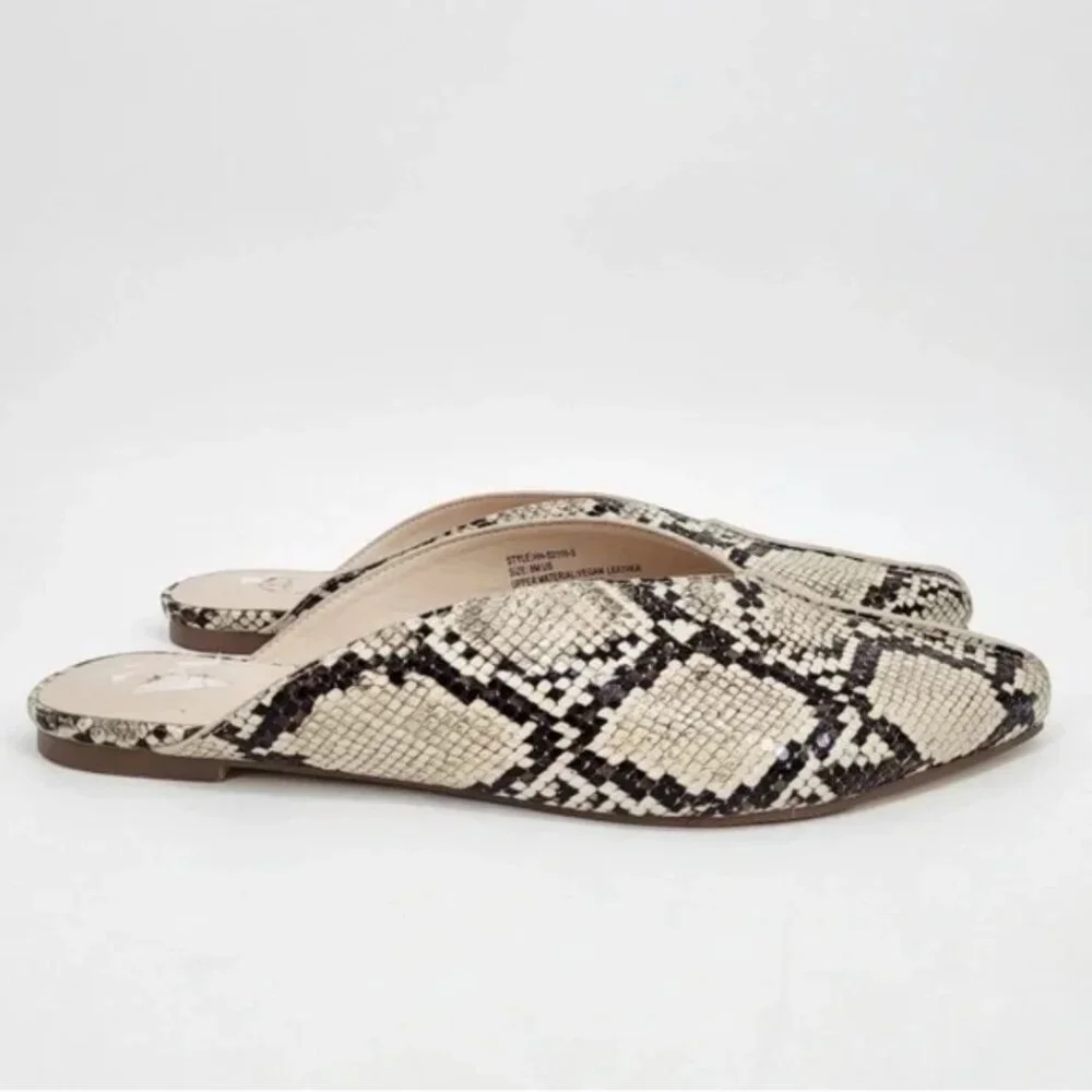 H by Halston Snakeskin Slides Mules size 8 - Picture 2 of 10